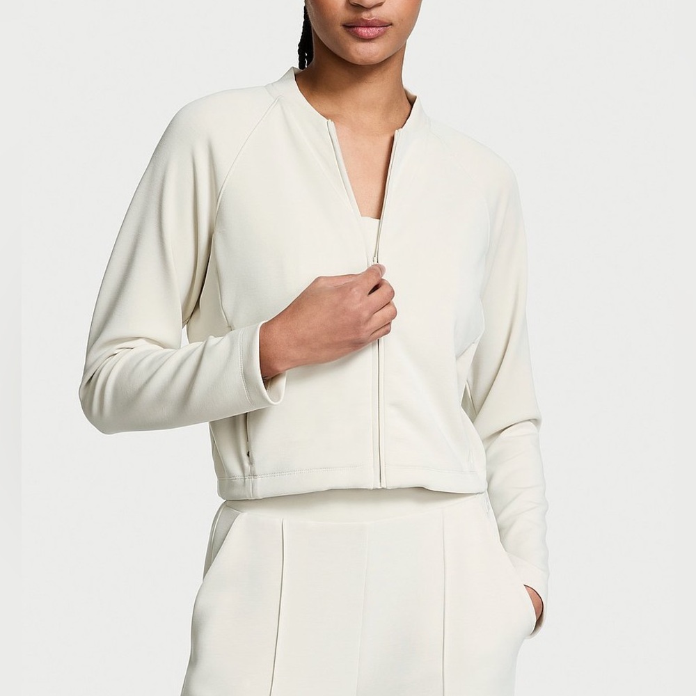 VSX Featherweight Knit Full-Zip Jacket-Classic Plaster